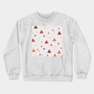 Scattered Triangle Pattern Crewneck Sweatshirt